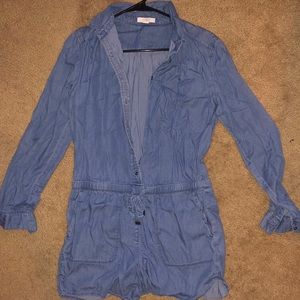 Loft denim romper